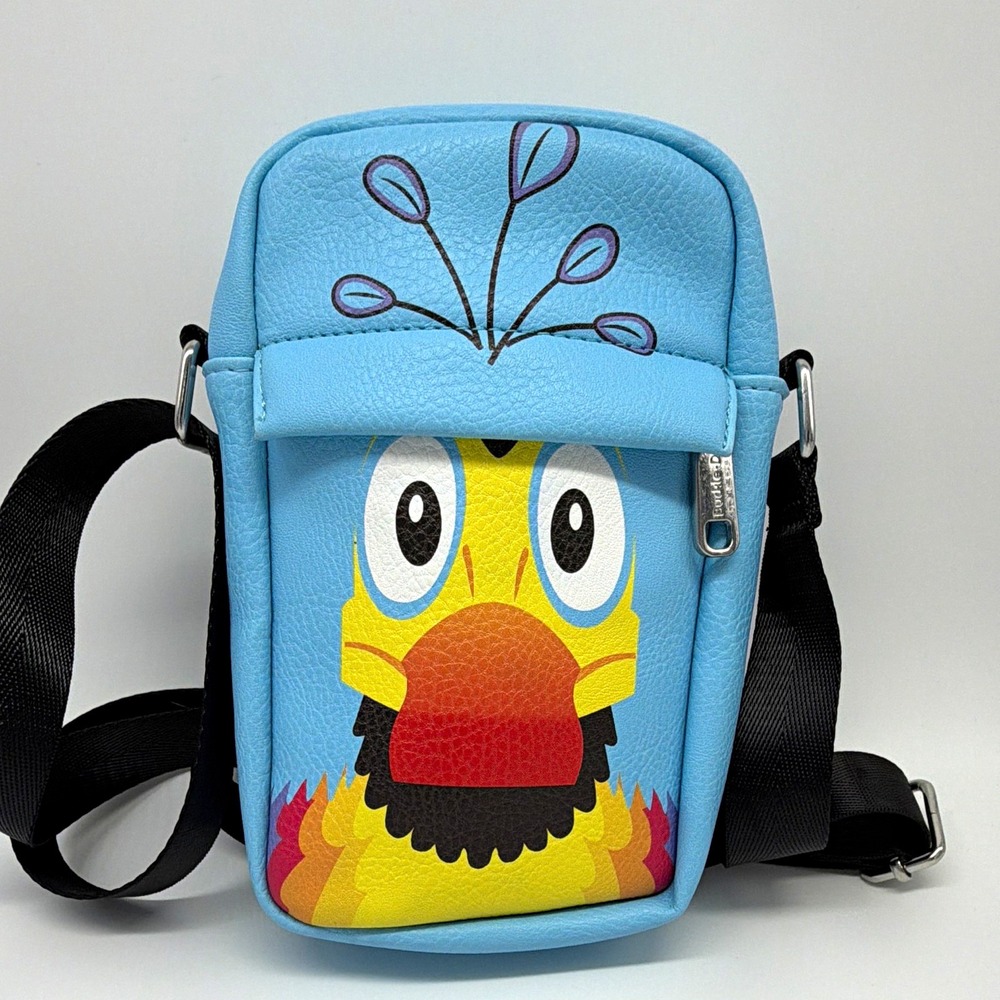 Buckle-Down Disney Up Kevin Blue Multi  Crossbody Park Bag Zip Adjustable Strap